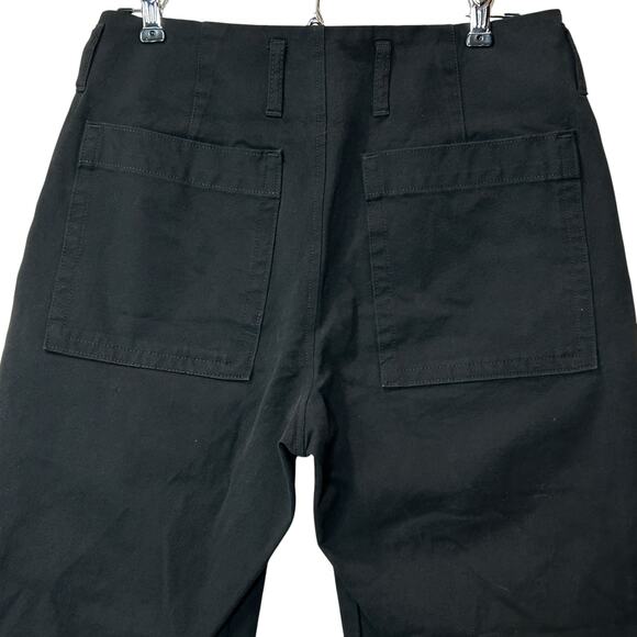 Everlane The Organic Utility Pant Mid Rise Straight Leg Navy Black Women 2 NWOT - Picture 9 of 13